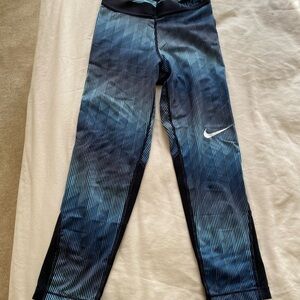 Nike Women’s  Blue Pattern Training Leggings